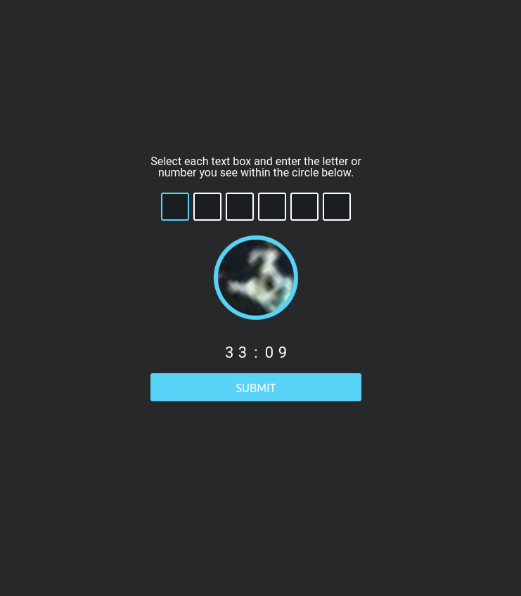 CAPTCHA verification system